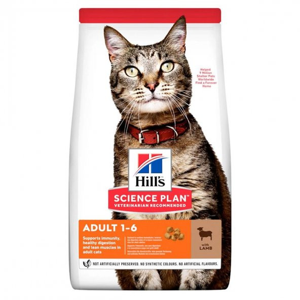 Hills kuzulu yetişkin kedi maması 3kg hills adult cat food with lamb