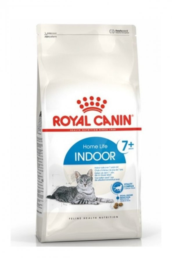 Royal canin indoor adult 7+ ileri yaştaki kediler için 1,5kg kuru kedi maması yaşlı kedi maması