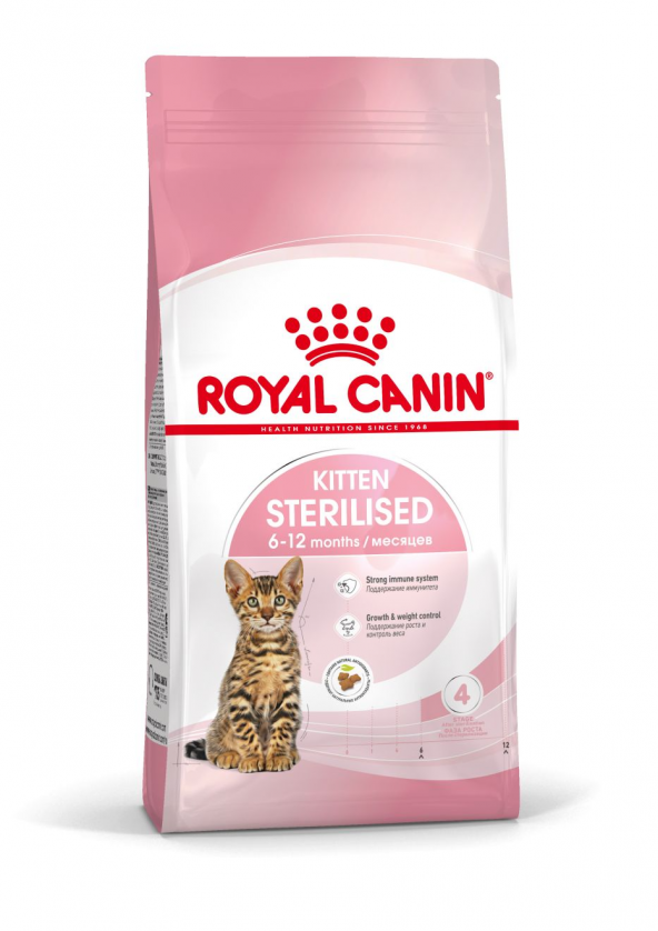 Royal canın kitten sterilised 2kg yavru kısır kedi maması 6 ay-12 ay arası ürün görseli
