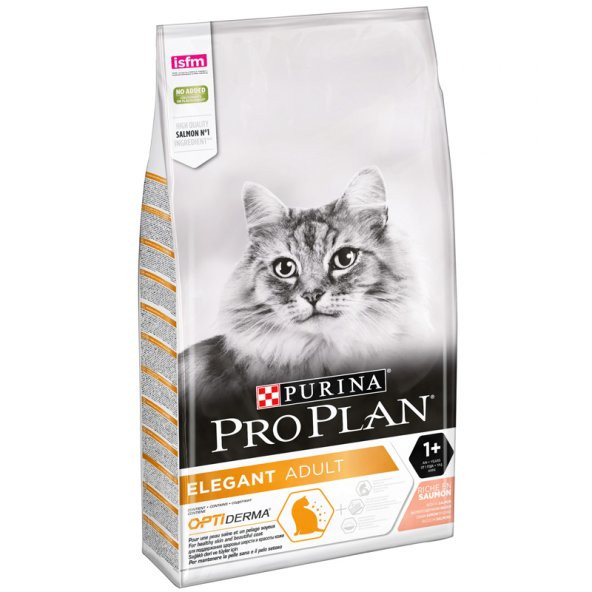 Proplan elegant somonlu 3kg kuru kedi maması optiderma adult yetişkin kedi maması