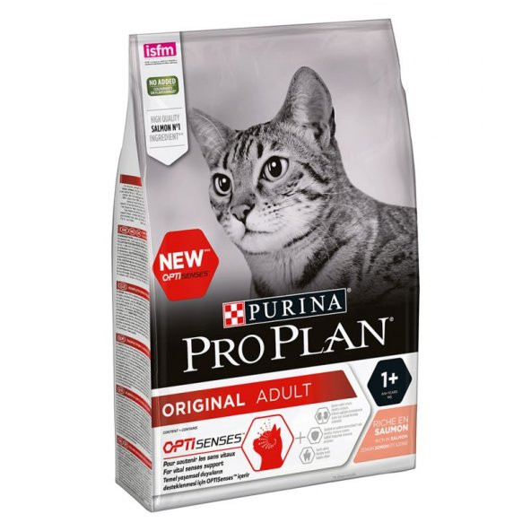 Proplan somonlu yetişkin kedi maması 3 kg adult kuru kedi maması - 2
