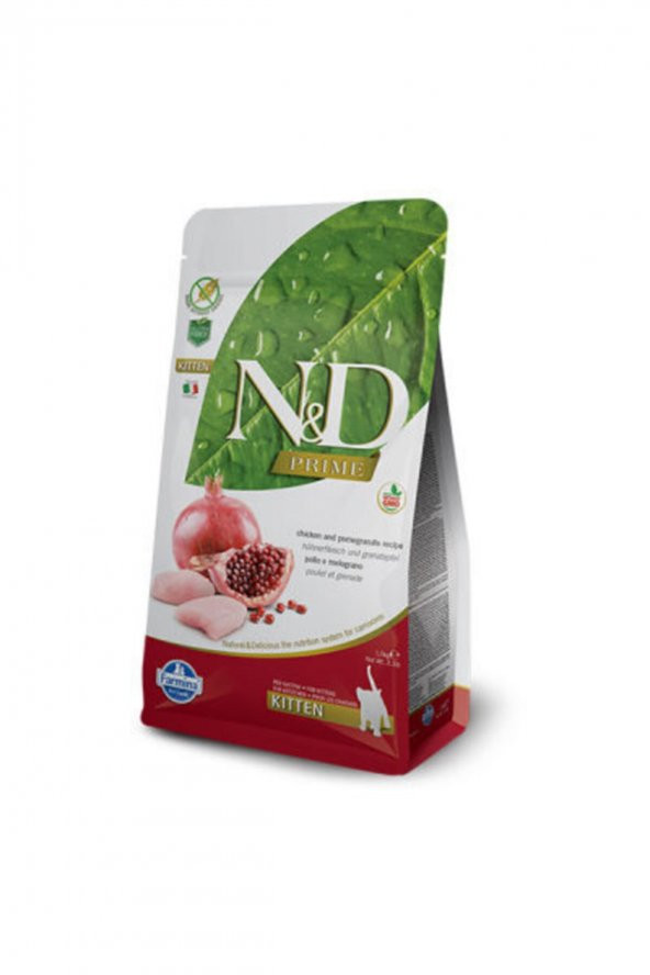 ND prime 1,5kg kedi tahılsız kitten tavuklu narlı yavru kedi maması - 2
