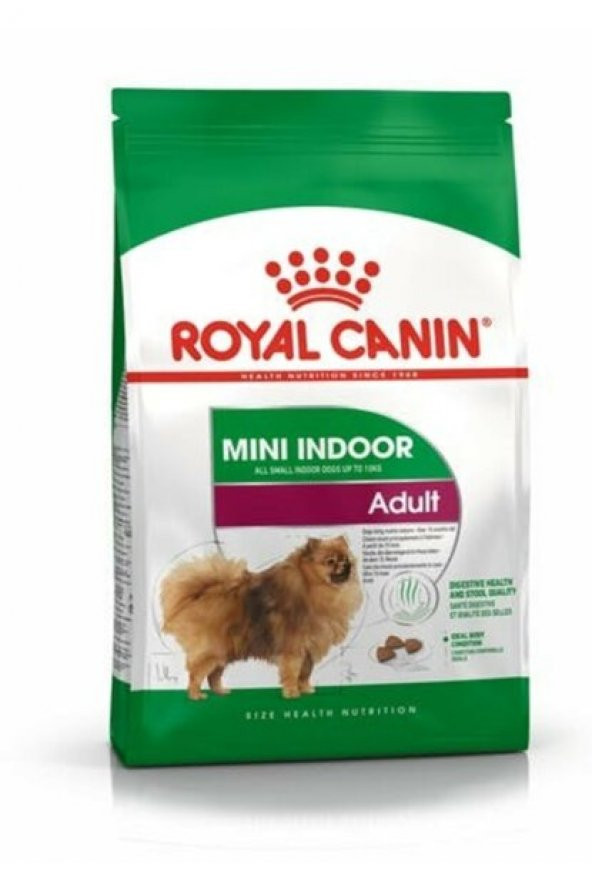 Royal canin mini indoor adult 1,5kg yetişkin küçük ırk köpek maması ürün görseli