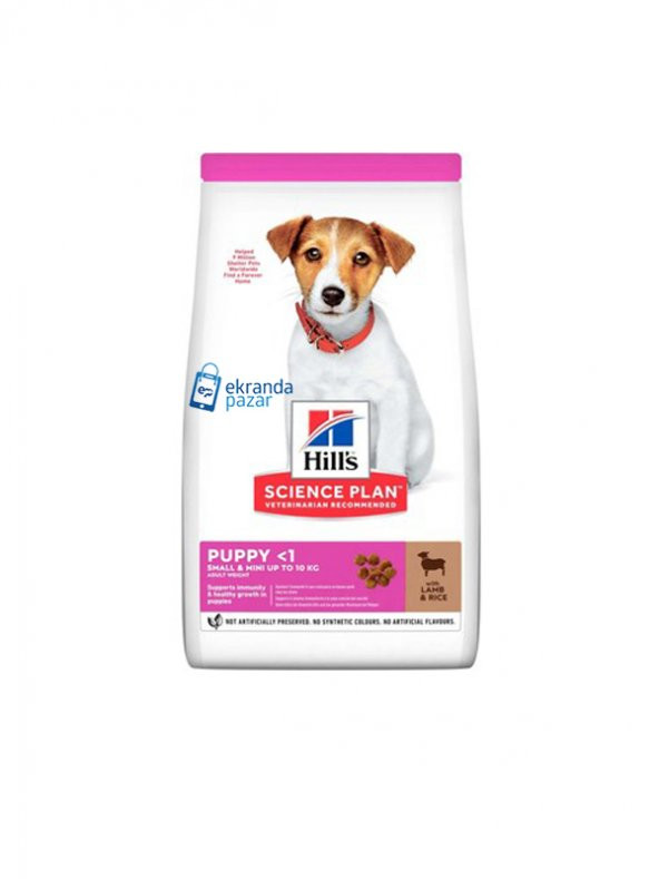 Hills small mini puppy 3kg kuzu pirinç yavru köpek mini ırk kuzu pirinçli yavru köpek maması - 1