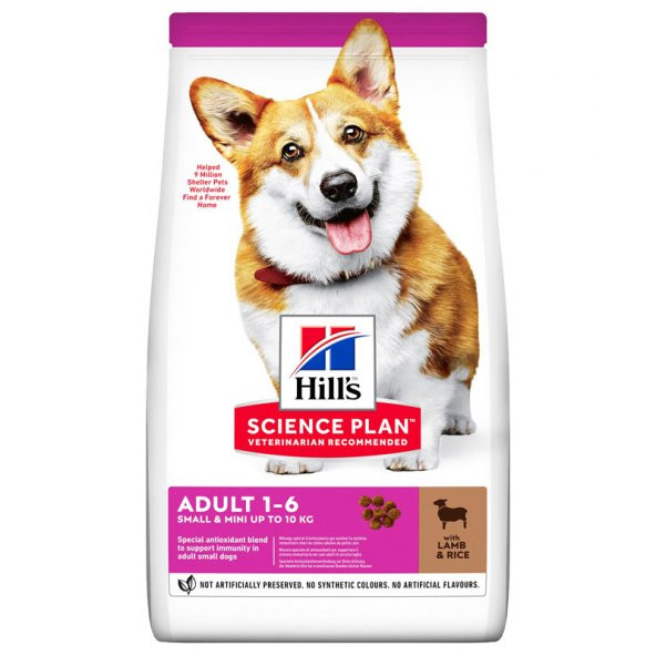 Hills small mini adult 1,5kg kuzu pirinç yetişkin köpek maması ufak ırk kuzu pirinçli köpek maması - 1