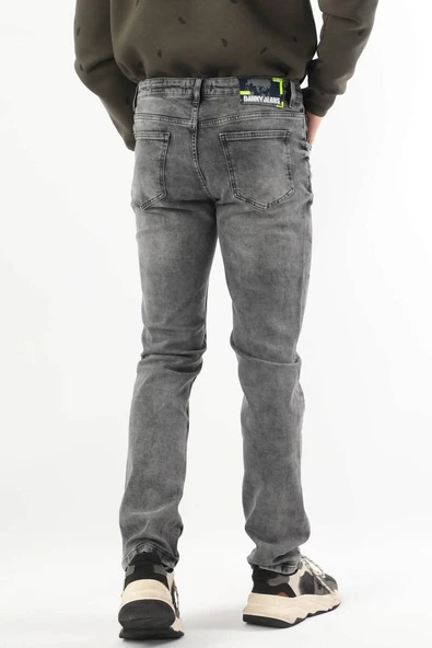 Erkek Regular Fit Jean Pantolon Gri - 8
