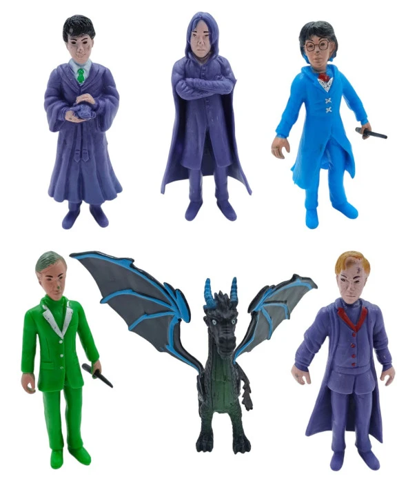 Harry Potter Oyuncak Figürleri 5 Figür 1 Ejderha Set