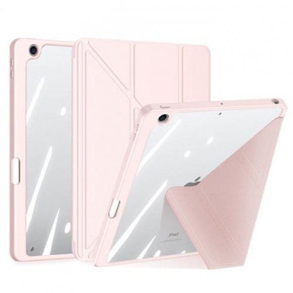 Coofbe Kalem Yerli Standlı Uyku Modlu Sert Şeffaf Arka Kapak  iPad 10.9 2022 Kılıf Kapaklı Tablet Kılıfı - 6