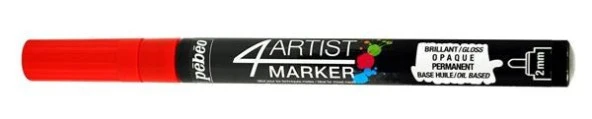 Pebeo 4Artist Oil Marker Yağlıboya Kalemi 2mm Yuvarlak Uç RED