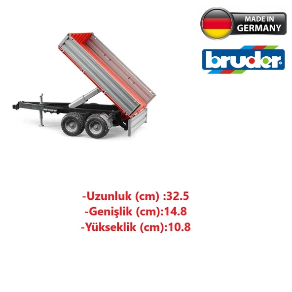 Bruder Oyuncak Kenarları Açılır Römork - 3