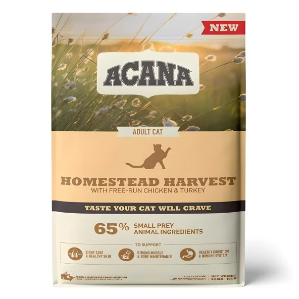 Acana Homestead Harvest Yetişkin Kedi Maması 4,5 Kg