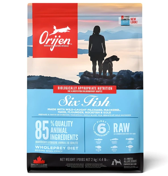 Orijen 6 Six Fish Tahılsız Balıklı Yetişkin Köpek Maması 2 Kg ürün görseli