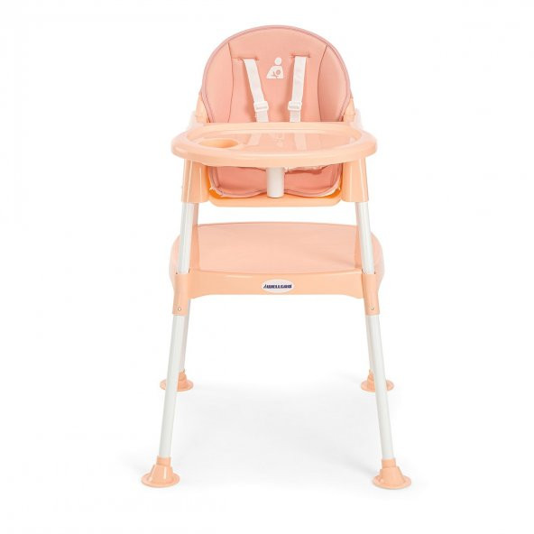 Wellgro Pretty 3İn1 Çalışma Masalı Mama Sandalyesi, Pudra Pembe - 2