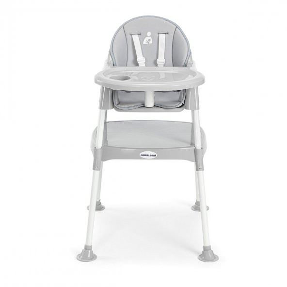 Wellgro Pretty 3in1 Çalışma Masalı Mama Sandalyesi, Gri - 2