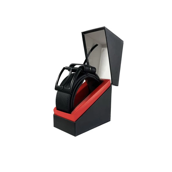 Fossil Siyah Suni Deri 4,5 cm Erkek Kemeri -115 Cm - Resim 5