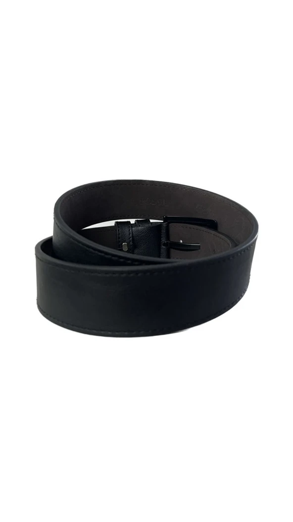 Fossil Suni Deri Siyah 4,5 cm Erkek Kemeri -120 Cm - Resim 3