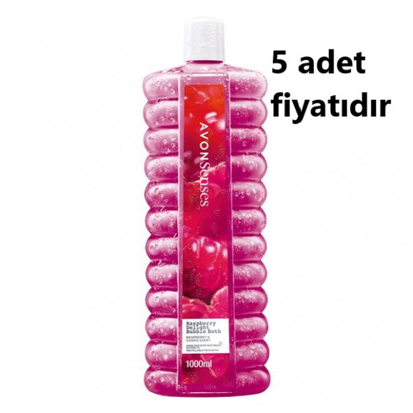 Avon Senses Raspberry Delight Banyo Köpüğü 1000 ml( 5 adet fiyatıdır 5 adet gönderilecektir )