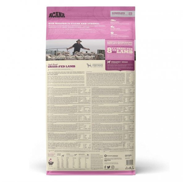 Acana Grass-Fed Lamb Dog Food 17 Kg - 3