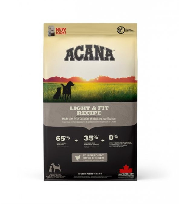 Acana Heritage Light&Fit Kilolu Köpek Maması 11,4 Kg