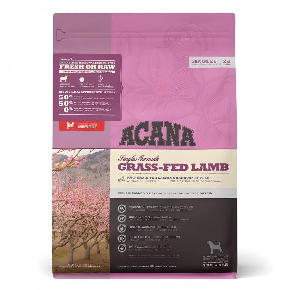 Acana Grass-Fed Lamb Dog Food 2 Kg