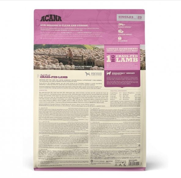 Acana Grass-Fed Lamb Dog Food 2 Kg - 3