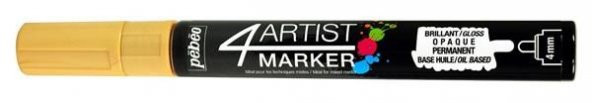 Pebeo 4Artist Oil Marker Yağlıboya Kalemi 4mm Yuvarlak Uç GOLD