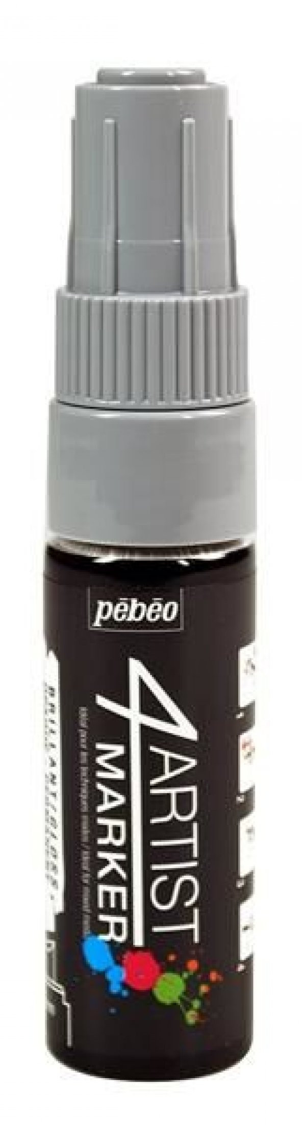 Pebeo 4Artist Oil Marker Yağlıboya Kalemi 8mm Kesik Uç GREY