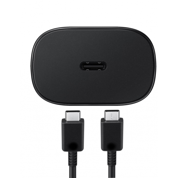 Samsung Hızlı Şarj Aleti, USB Type A (25W), Type C Kablo Dahil Huawei Xiaomi Oppo iPad Macbook Uyumlu - 2