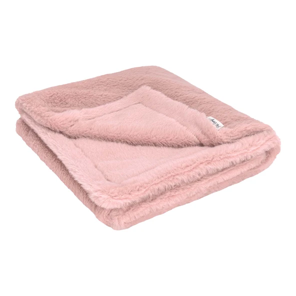 Pet Comfort Lodix  Toz Pembe Kedi ve Köpek Battaniyesi S 70x50cm - Resim 3