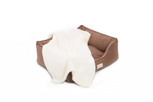 Pet Comfort Lodix  Ekru Köpek Battaniyesi M 100x70cm - Resim 2