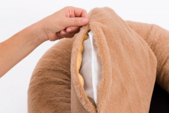 Pet Comfort Hotel  Bej Kedi ve Köpek Yatağı S 50cm - Resim 3