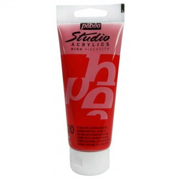 Pebeo Studio Akrilik Boya 100 ml. 20 Quinacridone Scarlet