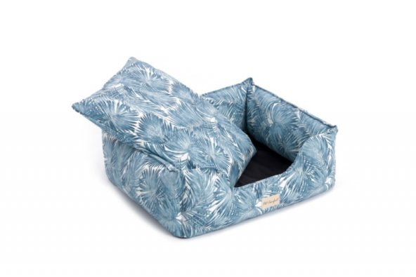 Pet Comfort Alpha  Mavi-Beyaz Köpek Yatağı L 105x85cm - Resim 3