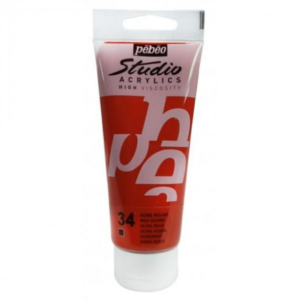 Pebeo Studio Akrilik Boya 100 ml. 34 Red Ochre