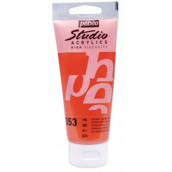 Pebeo Studio Akrilik Boya 100 ml. 353 Iridescent Orange Yellow