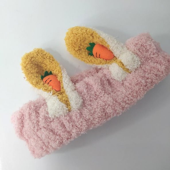Bandana Peluş 1 Adet Sevimli Tavşan Kulak Havuç Saç Çember Ve Kafa Bandı - 2