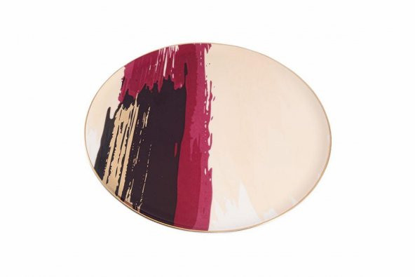 Porland Dash Desen Düz Tabak 27 cm 04ALM007793 - 3