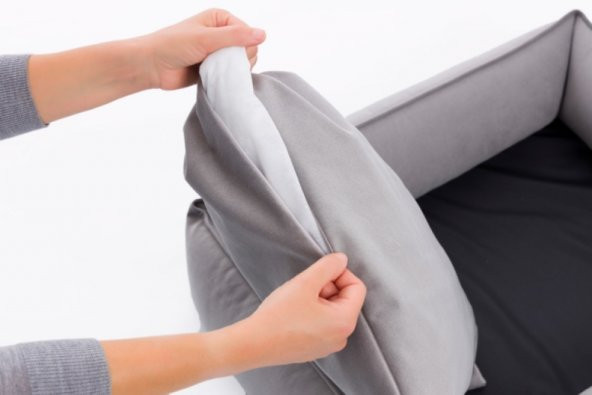 Pet Comfort Delta  Gri Kedi ve Köpek Yatağı S 75x60cm - Resim 3