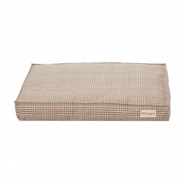 Pet Comfort Lima  Bej Kareli Köpek Yatağı M 90x60cm - 2