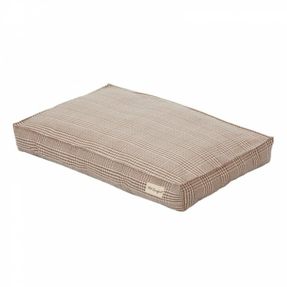 Pet Comfort Lima  Bej Kareli Köpek Yatağı M 90x60cm - 6