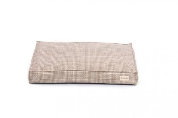 Pet Comfort Lima  Bej Kareli Köpek Yatağı M 90x60cm - 11