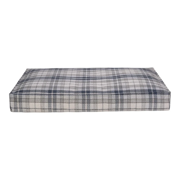 Pet Comfort Lima  Mavi Kareli Köpek Yatağı M 90x60cm ürün görseli