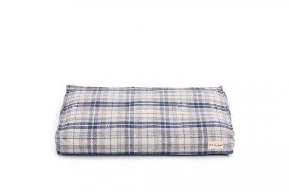 Pet Comfort Lima  Mavi Kareli Köpek Yatağı M 90x60cm - 12