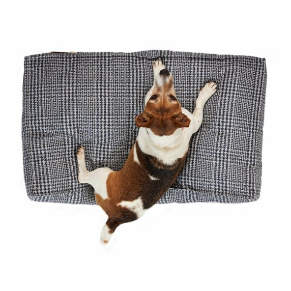 Pet Comfort Lima  Lacivert Kareli Köpek Yatağı S 70x40cm - Resim 3