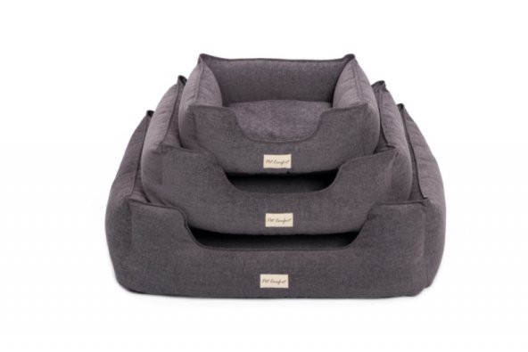 Pet Comfort Alpha  Antrasit Köpek Yatağı M 80x65cm - 7