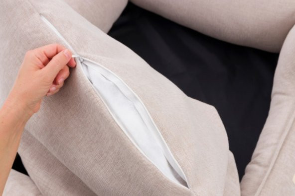 Pet Comfort Alpha  Ekru Kedi ve Köpek Yatağı S 60x50cm - Resim 4