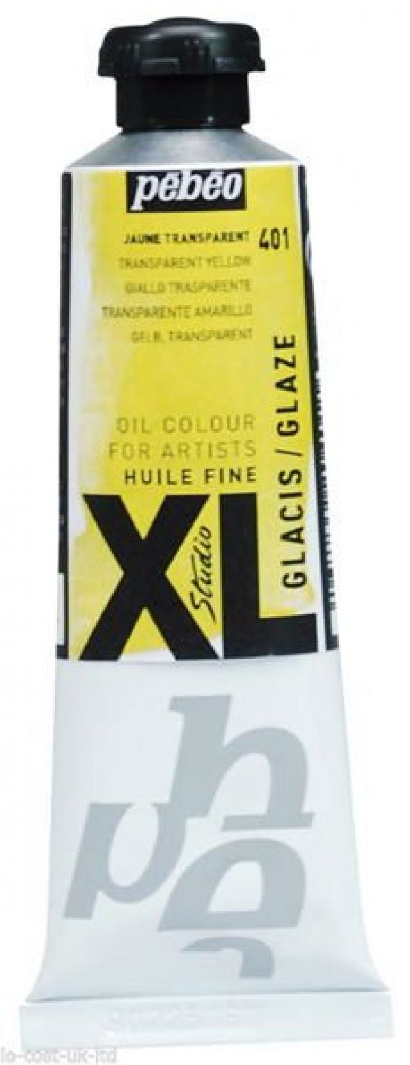 Pebeo Huile Fine XL Yağlı Boya 37 ml. GLAZE (Şeffaf) 401 Yellow