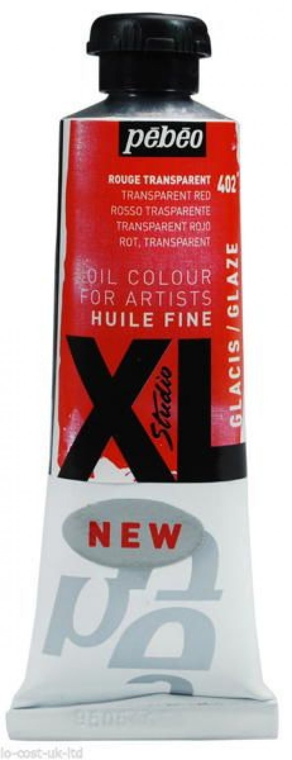 Pebeo Huile Fine XL Yağlı Boya 37 ml. GLAZE (Şeffaf) 402 Red