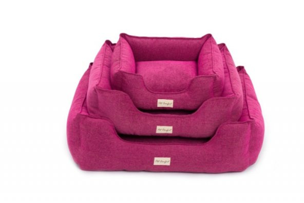 Pet Comfort Alpha  Fuşya Köpek Yatağı M 80x65cm - Resim 7