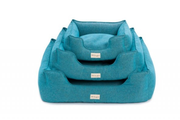 Pet Comfort Alpha  Turkuaz Köpek Yatağı L 105x85cm - Resim 7